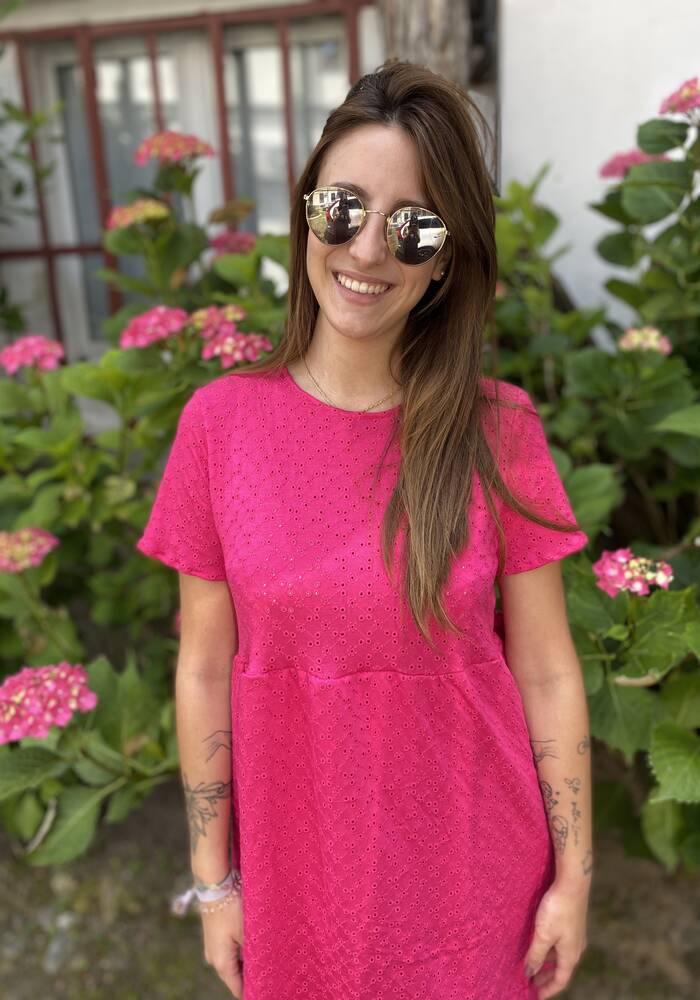 Abito sangallo fucsia