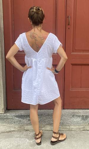 Abito sangallo nuvolette 