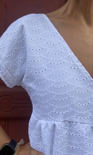 Abito sangallo nuvolette 