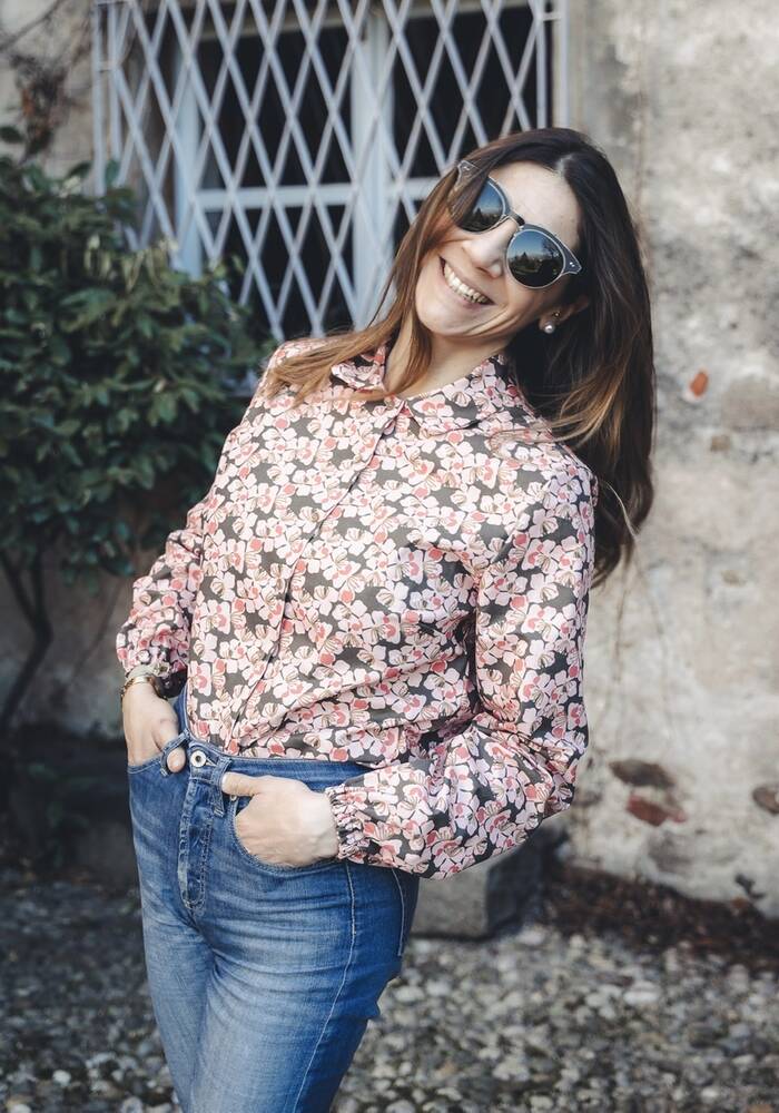 Camicia Venezia Fiori Rosa 