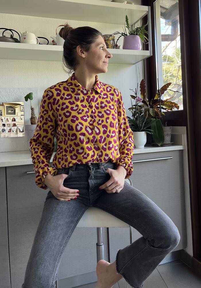 Camicia VeneziaGhepardo fucxia