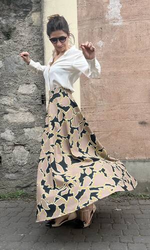 Gonna Bonifacio Fiori di Loto