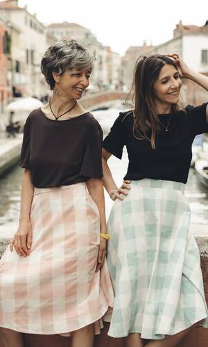 Gonna Bonifacio azzurra 