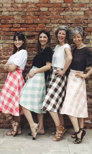 Gonna Bonifacio azzurra 