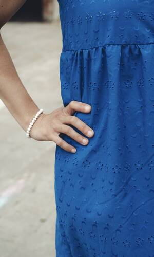 Abito Tropea sangallo blu