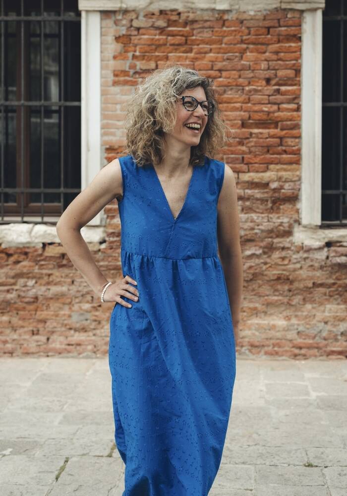 Abito Tropea Sangallo blu