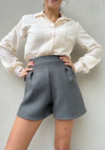 Pantaloncino Cannes microfantasia