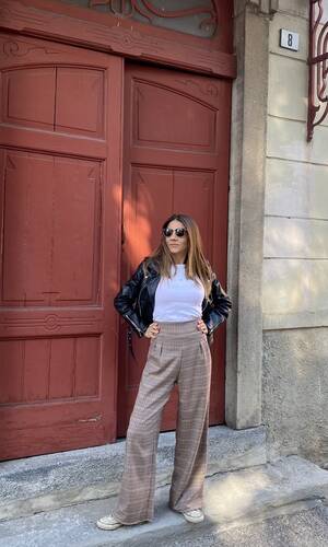 Pantalone venere tartan