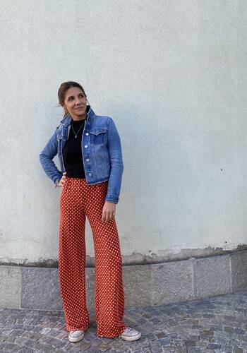 Pantalone Lisbona pois