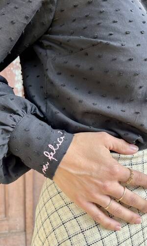Camicia Venezia sei felice nera