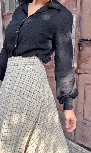 Camicia Venezia Sei felice nera 