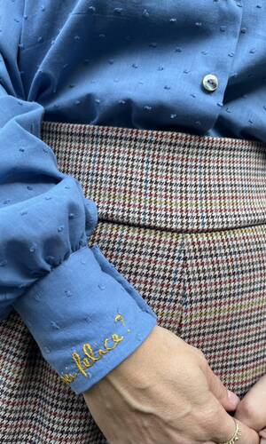 Camicia Venezia sei felice Indaco