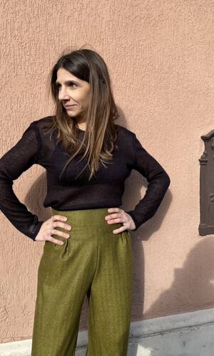 Pantalone venere verde