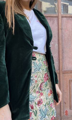 Giacca Nina velluto verde