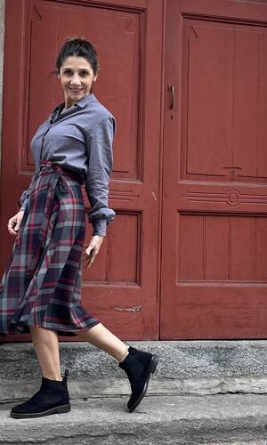 Gonna Mahé grigio Bordeaux