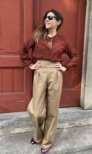 Blusa Parigi ruggine