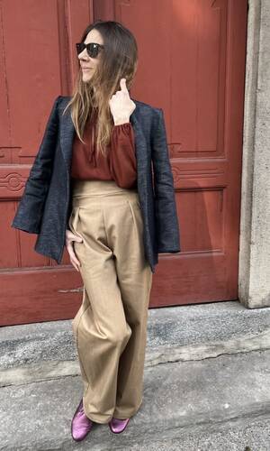 Pantalone Venere denim beige