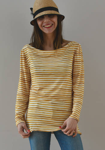 Maglia a righe gialle