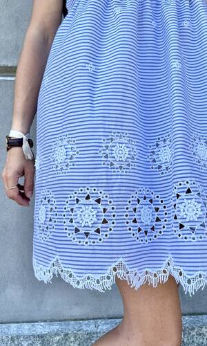 Abito Adela sangallo bianco