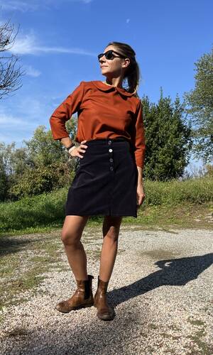 Gonna Londra velluto due