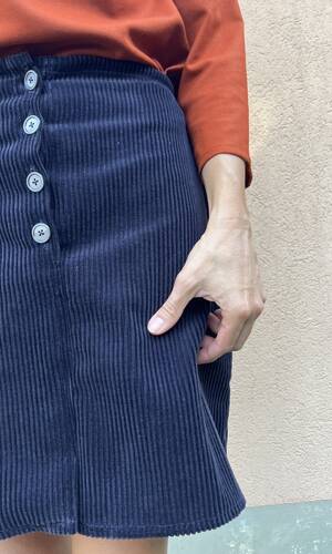 Gonna Londra velluto due 