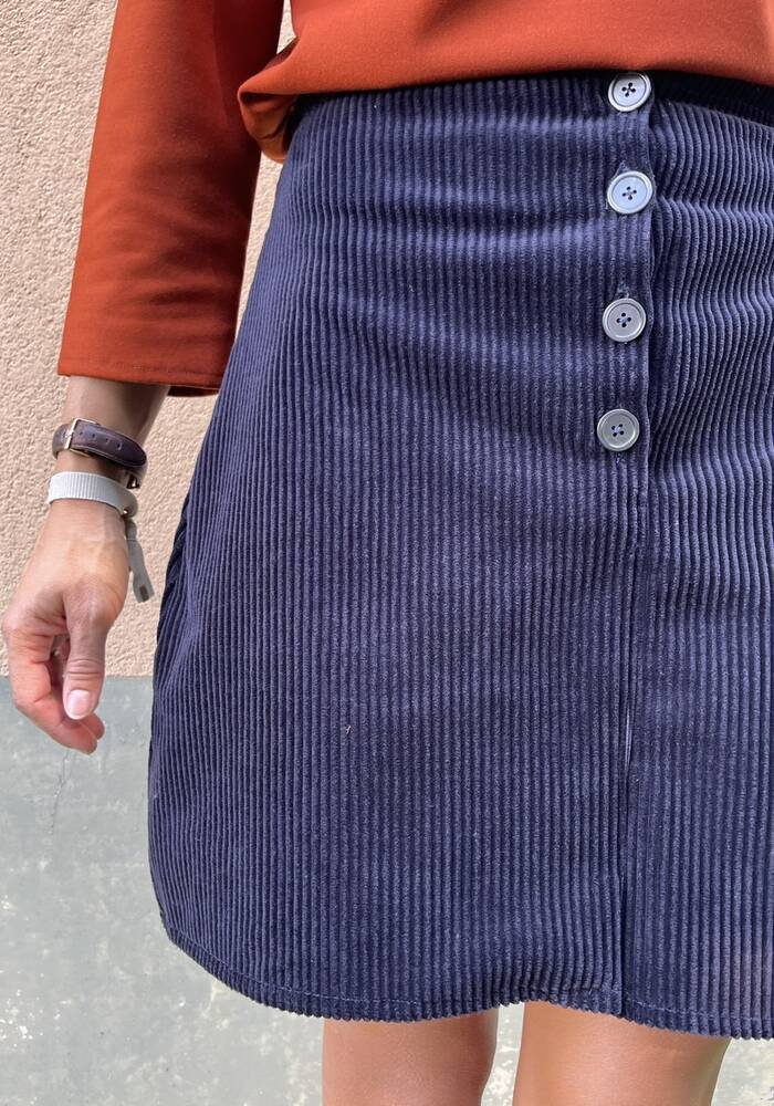 Gonna Londra velluto due 