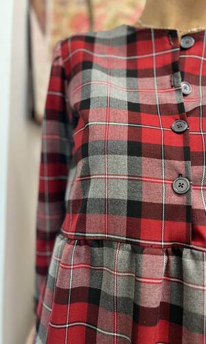 Abito Adela tartan tre