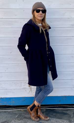 Cappotto fisherman blu