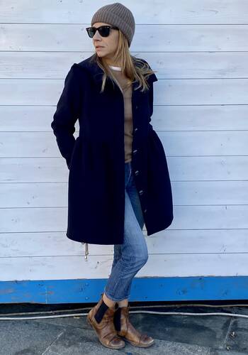 Cappotto fisherman blu