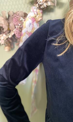 Abito Adela velluto blu