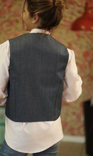 Gilet dandy fiori