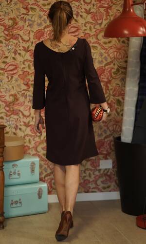 Abito Audrey bordeaux 
