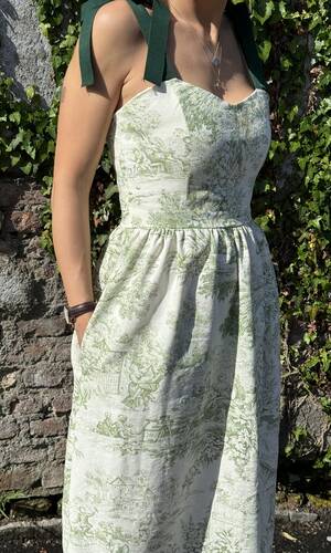 Abito Monica verde 