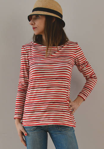 Maglia a righe rosse