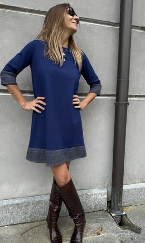 Abito Lella blu navy
