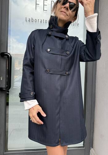 Giacca shit weather blu