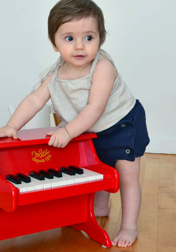 Top in lino bambina