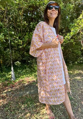 Kimono amber yellow
