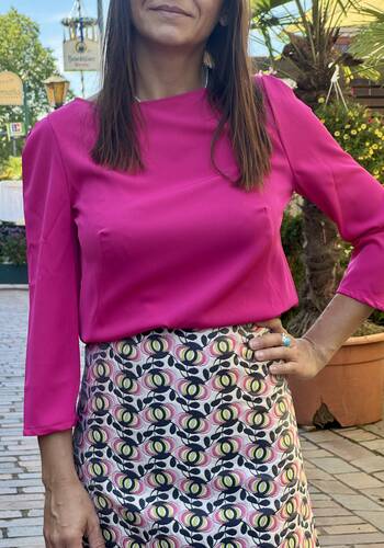 Blusa Audrey fucsia