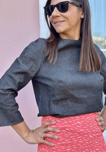 Blusa Audrey denim