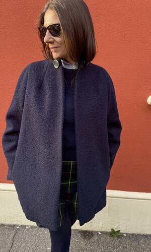 Cappotto sofia blu