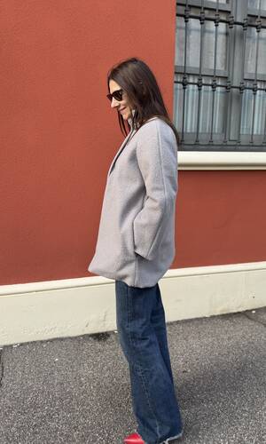 Cappotto Sofia grigio perla