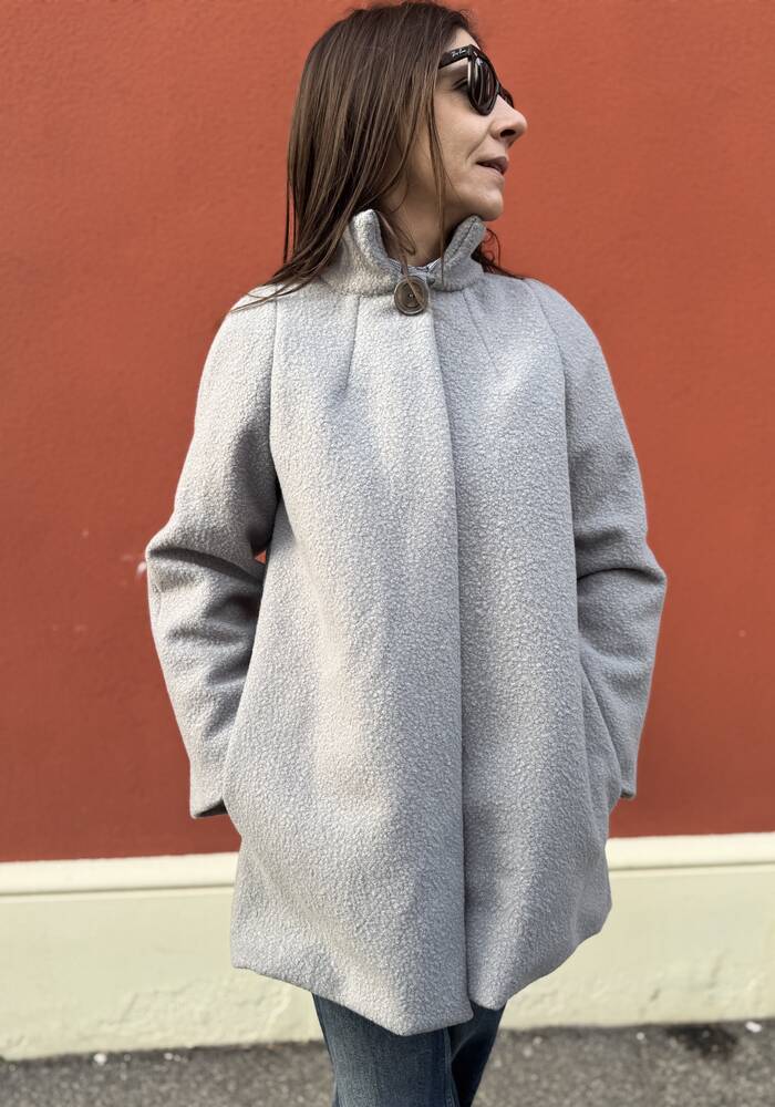 Cappotto Sofia grigio perla 