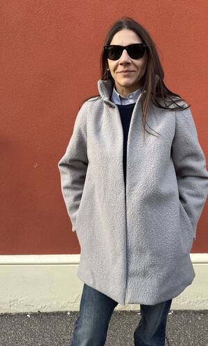 Cappotto Sofia grigio perla 