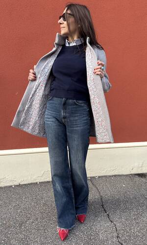 Cappotto Sofia grigio perla