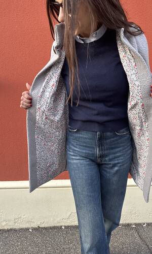 Cappotto Sofia grigio perla