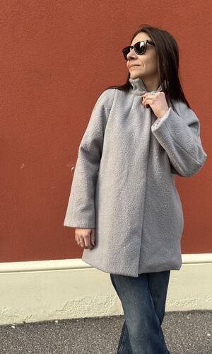 Cappotto Sofia grigio perla