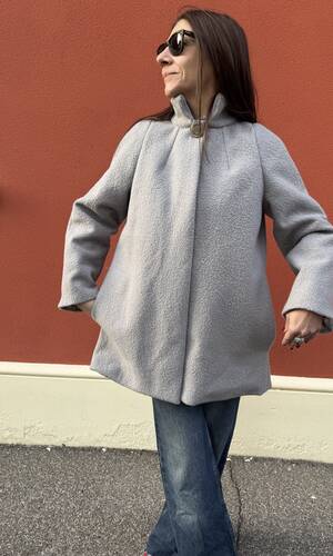 Cappotto Sofia grigio perla