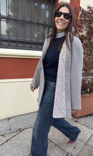 Cappotto Sofia grigio perla