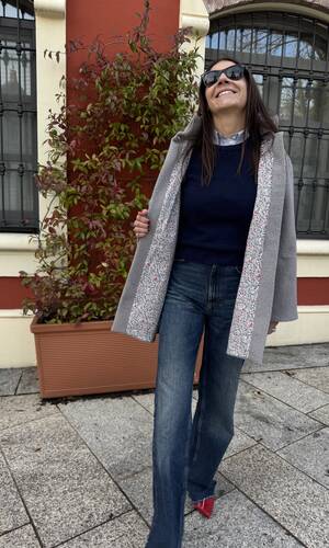 Cappotto Sofia grigio perla